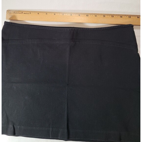 Express Stretch Black Y2K Mini Skirt Size 5/6 Vintage 2000s Clubwear Taiwan - Picture 6 of 7